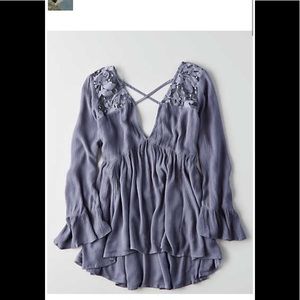 Nwt american eagle lace boho blouse